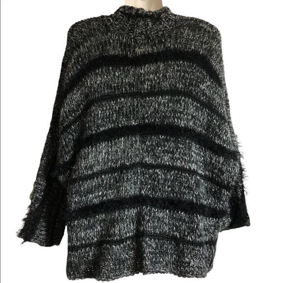 Billabong Designers Closet cardigan Sz S/P Preppy gray black marled Fairy Grunge - Picture 5 of 5